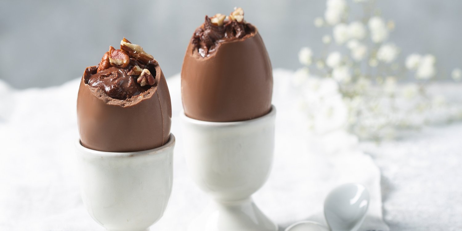 Paaseieren met chocomousse